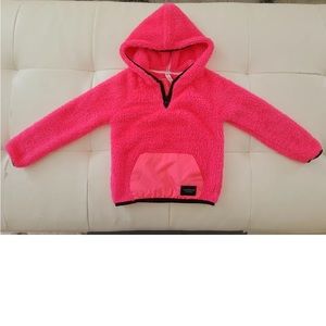 EUC Girls Calvin Klein Performance Pink Girl Fleece Jacket size small 7/8